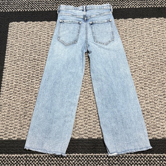 Banana Republic High Rise Wide Leg Crop Jeans Women’s 25 Modern Classic Raw Hem - Picture 2 of 5